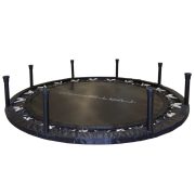 Capetan® Premium Fly 140 cm Zimmertrampolin – 100 kg Belastbarkeit, Federabdeckung aus kraftvollem Polyesterstoff