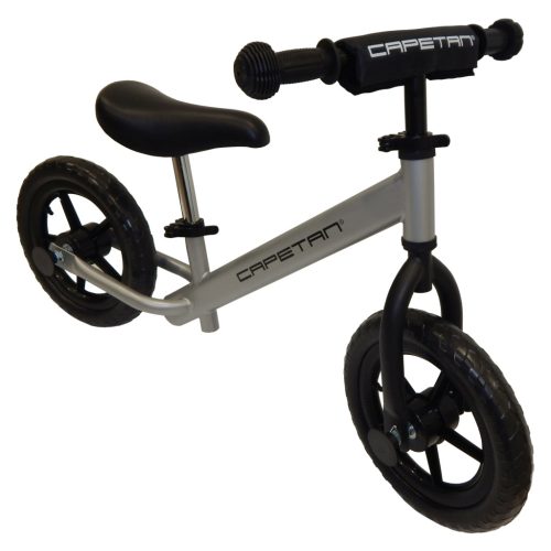 Capetan® Energy Shadow Line Silberfarbenes Laufrad mit 12" Rädern – Kinderfahrrad ohne Pedal