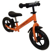   Capetan® Energy Plus Orangenfarbiges Laufrad mit 12" Rädern, Schutzblech und Klingel – Kinderfahrrad ohne Pedal