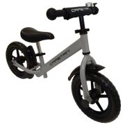   Capetan® Energy Plus silberfarbenes Laufrad mit 12" Rädern mit Schutzblech und Klingel – Kinderfahrrad ohne Pedal