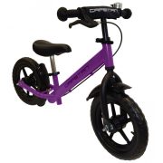   Capetan® Neptun lilafarbiges mit Bremse versehenes Laufrad mit 12" Rädern mit Schutzblech und Klingel – Kinderfahrrad ohne Pedal