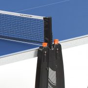 Cornilleau Outdoor Tischtennisplatte Crossover 100, blau, rutschsichere, höhenverstellbare Füße zum Ausgleich von Unebenheiten, Alleintraining möglich