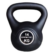   Capetan® 14 kg Kettlebell aus Kunststoff  - Kugelhantel mit Zement Füllung, mit Kunststoff Überzug.