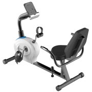   Capetan® Fit Line X2.2 Liegefahrradtrainer mit einem 6 kg schweren Schwungrad, Pulsmesser, Tablethalter, mit 110 kg Belastbarkeit