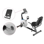 Capetan® Fit Line X2.2 Liegefahrradtrainer mit einem 6 kg schweren Schwungrad, Pulsmesser, Tablethalter, mit 110 kg Belastbarkeit