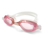   Golfinho Schwimmbrille für Kinder mit Silikonband – durchsichtige Linsen mit leichter rosa Färbung