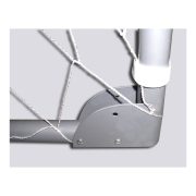 Garlando Foldy Goal Fußballtor – zusammenklappbares Modell aus Metall, 180 x 120 x 60 cm