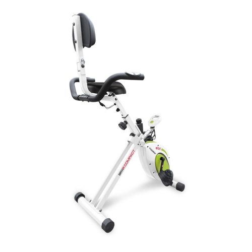 Toorx Fitness BRX R Compact zusammenklappbarer Liegefahrradtrainer mit Rückenlehne