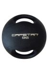 Capetan® Professional Line Dual Grip 6 kg Medizinball aus Gummi mit zwei Griffen (auf Wasser schwimmend) – 6 kg Cross Training Medizinball mit Griffen