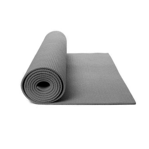 Capetan® PVC Jogamatte 173 x 61 x 0,4 cm in grauer Farbe – Fitnessmatte