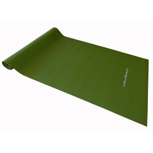 Capetan® PVC Jogamatte 173 x 61 x 0,4 cm in grüner Farbe – Fitnessmatte