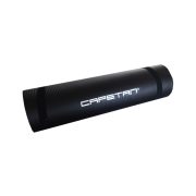   Capetan® Professional Line NBR Fitnessmatte mit Aufhängern in der Größe 180x61x1 cm, in schwarzer Farbe – mit elastischem Tragegurt