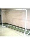 Hobby-Fußballtor aus Metall – 240 x 160 cm, leicht zusammenstellbar aus 3,8 cm Metallrohren mit federnden Stiften, gut transportierbares mobiles Tor