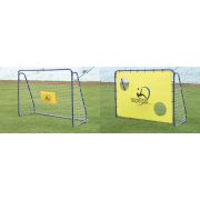   Fußballtor mit Torwand – ein Stück "Target" mobiles Tor, 213 x 152 x 76 cm, Metall, aus 3,8 cm Rohrelementen zusammenstellbar