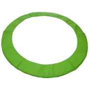   Capetan® 244 cm Durchm. limettengrüne PVC Trampolin Federabdeckung mit 20 mm dicker Polsterung, 26 cm breite Schutzrandabdeckung mit cca. 23-24 cm breite innerer Polsterung