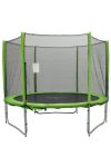 Capetan® Selector Lime 305 cm Trampolin mit 180 kg Belastbarkeit, mit langen Netzstangen, mit befestigenden T-Elementen zusätzlich verstärktes Rahmengestell, mit extra hohem Sicherheitsnetz – premium Gartentrampolin mit dicker Federabdeckung, mit ei