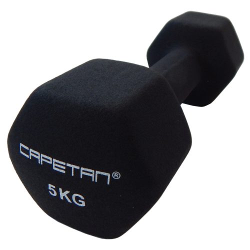 Capetan® Professional Line 2x5 kg ein Paar Einhandhanteln aus Stahl mit Neoprenüberzug