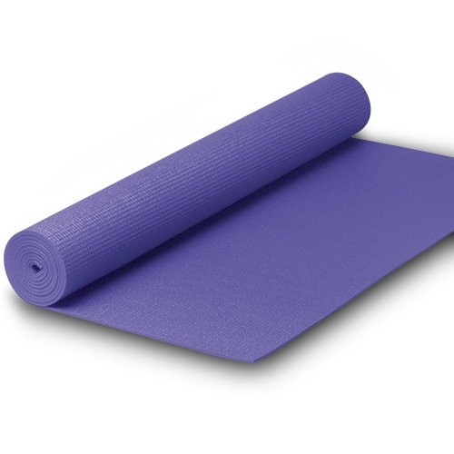 Capetan® PVC Jogamatte 173 x 61 x 0,4 cm in LILA Farbe – Fitnessmatte – Yogamatte